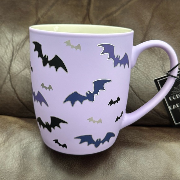 Vampire Bats Soft Touch Halloween Mug - Cobwebs and Cauldrons - Picture 1 of 6